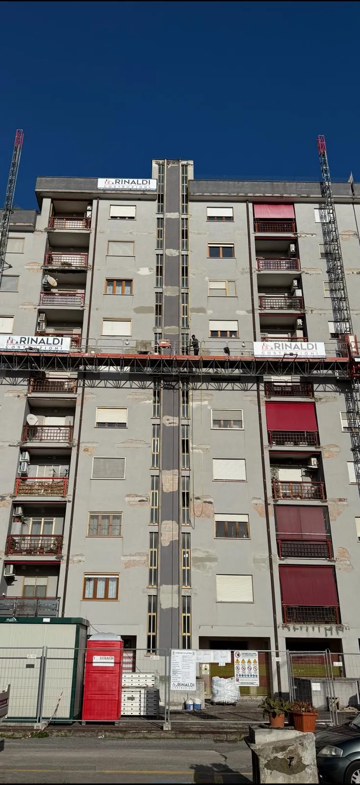 Prima dei lavori in Viale Le Corbusier - Scala C