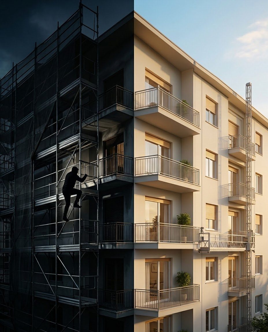 Furti tramite ponteggio e "effetto gabbia": il rischio legale per l'amministratore e la svolta tecnologica del 2026